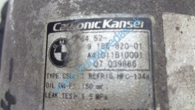 kompresor klimatizácie na bmw 1 E87 1,6i, 9156820-01