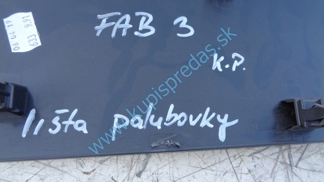 lišta na prístrojovú dosku na škodu fábiu 3, 6V1858418A