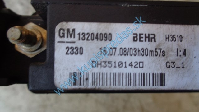 elektrický radiator kúrenia na opel zafiru B, 13204090