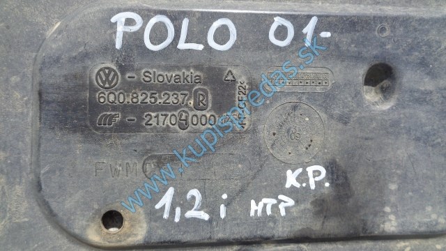 spodný kryt pod motor na vw volkswagen polo , 06Q825237R