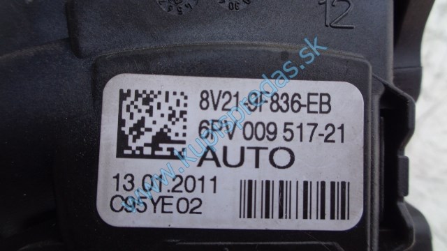 elektronický plynový pedál na ford fiestu mk7 1,4i, 8V21-9F836EB