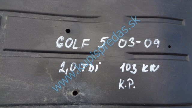spodný kryt pod motor na vw volkswagen golf 5 HB, 1K0825237AG