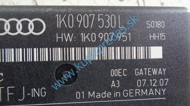 riadiaca jednotka gateway na vw volkswagen golf 5, 1K0907530L