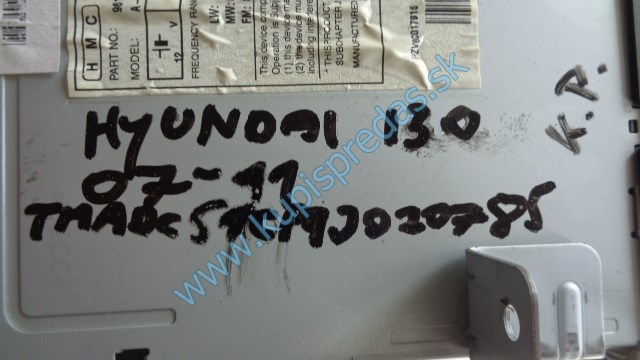autorádio na hyundai i30, 96160-2L200