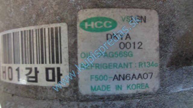 kompresor na klimatizáciu na hyundai i30 1,4I, F 500 ANGAA07