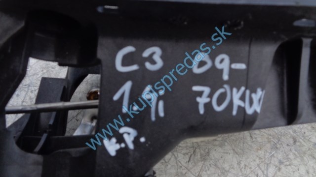 radiaca páka na citroen c3, 1,4i, kulisa, 9683711580