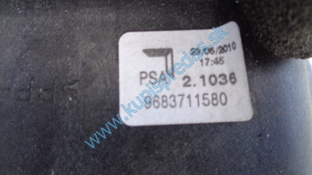 radiaca páka na citroen c3, 1,4i, kulisa, 9683711580