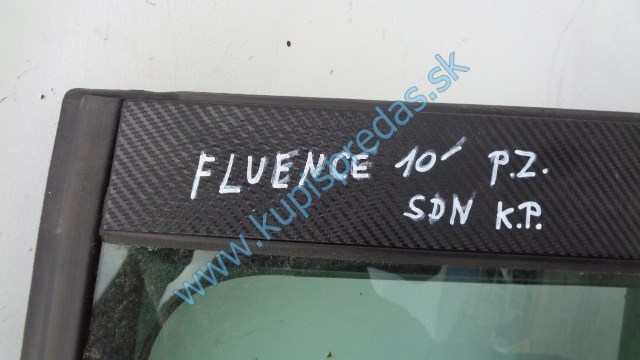 pravé zadné dvere na renault fluence, sedan