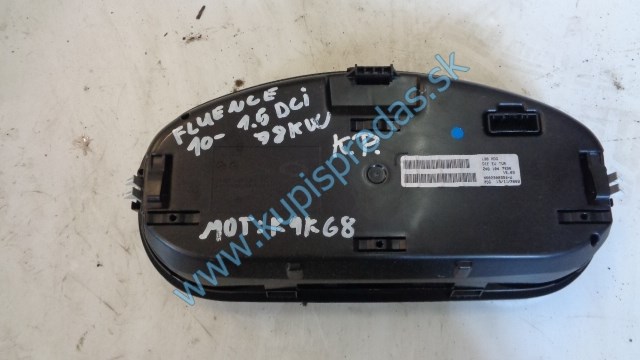 tachometer na renault fluence 1,5dci, budíky, 281216746