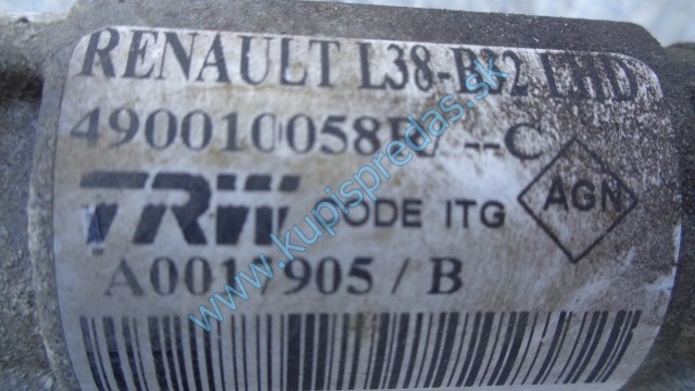 riadenie, servoriadenie na renault fluence, 490010058R, 