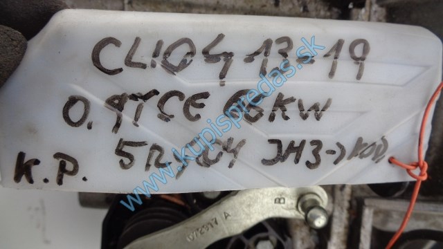 prevodovka na renault clio 4 0,9tce, JH3