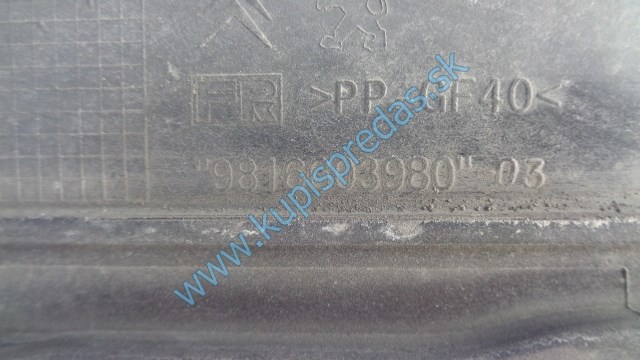 horná priečka na predné čelo na peugeot 308 T9, 9816603980