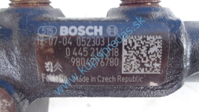 vstrekovacia rampa na peugeot 308 T9, 1,6hdi, 9804776780