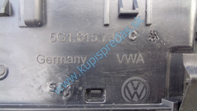 stredový panel na kúrenie na vw volkswagen golf 7, 5G1815736