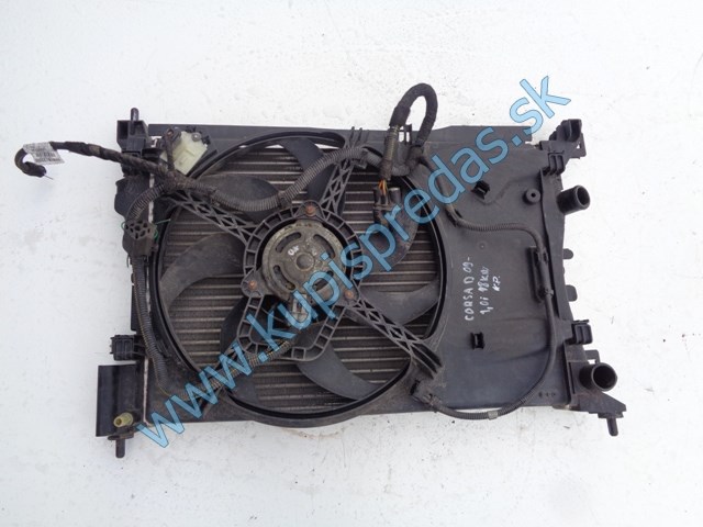 komplet chladiče na opel corsu D 1,0, ventilátor, E5446005