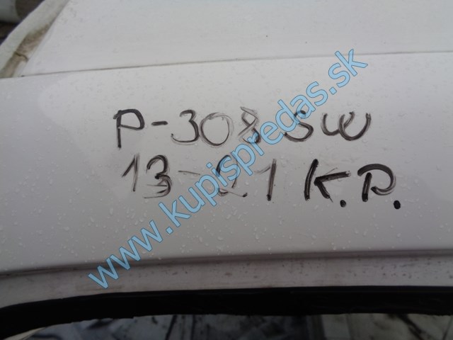 zadný blatník na peugeot 308 T9 kombi, sw