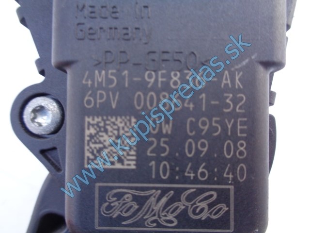 elektronický plynový pedál na ford focus 2 lift, 4M51-9F836-AK