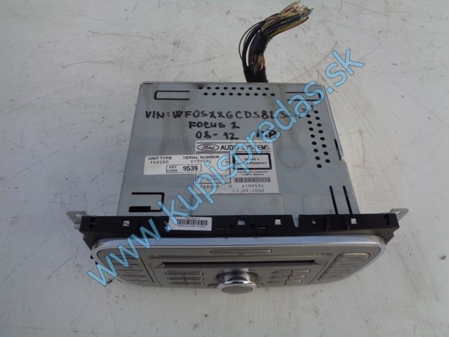 autorádio na ford focus 2 lift, rádio, 8M5T-18C815-AB