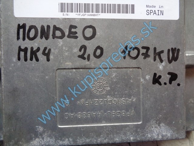 riadiaca jednotka motora na ford mondeo mk4, 6G91-12A650-CG