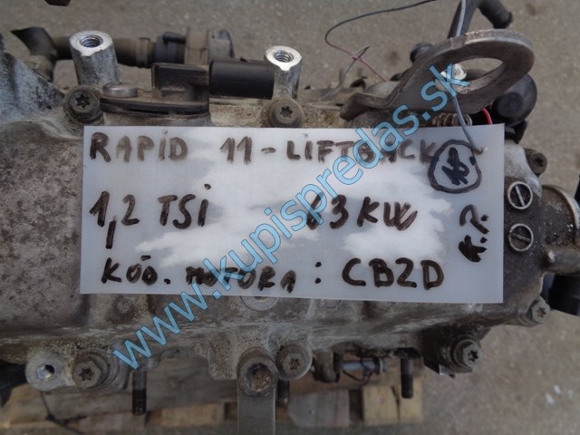 motor na škodu rapid 1,2tsi, CBZD