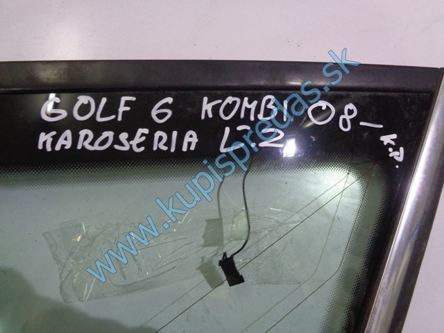ľavé zadné sklo do karosérie na vw volkswagen golf 6 kombi