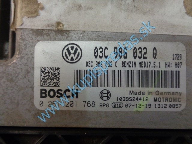 riadiaca jednotka na vw volkswagen jetta 1,4tsi, 03C906032Q