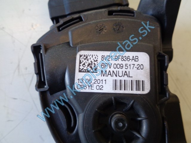 elektronický plynový pedál na ford fiestu mk7, 1,6tdci, 8V21-9F836-AB