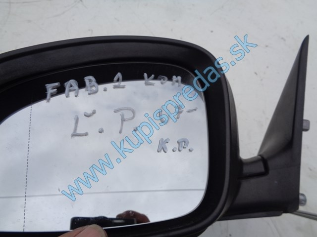 ľavé spätné zrkadlo na škodu fábiu 2, 5J1857501AT