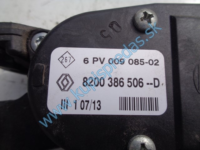 elektronický plynový pedál na daciu duster, 8200386506--D
