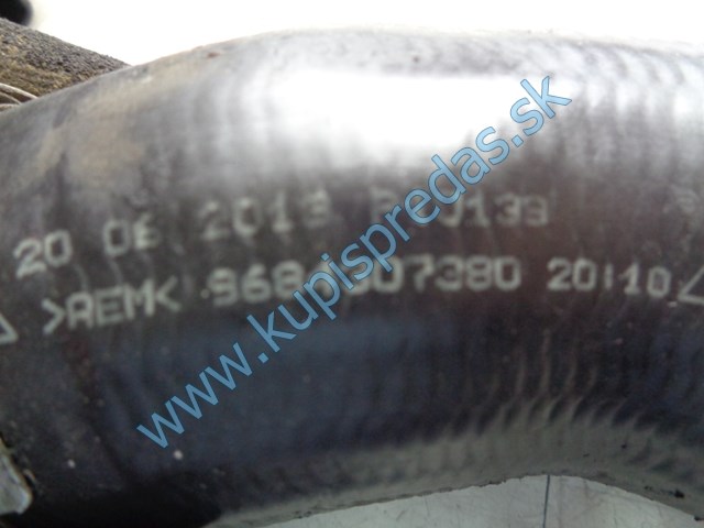 hadica na intercooler na citroen c4 1,6hdi, 9684307380