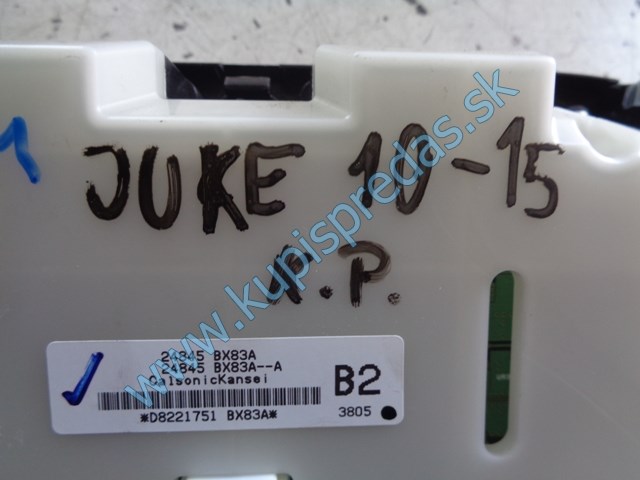 panel na ovládanie klimatizácie na nissan juke, F15, 24845BX83A