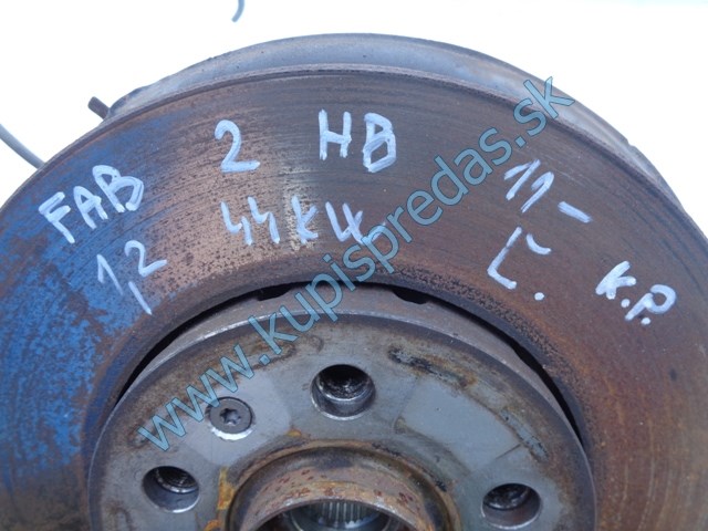 ľavá predná otoč na škodu fábiu 2 1,2 44KW, náboj kolesa, 