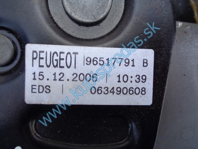 páka na ručnú brzdu na peugeot 207 1,6hdi, 96517791B