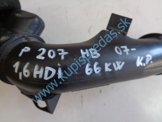 hadica na vzduch na peugeot 207 1,6hdi, 9653778380