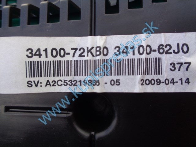 tachometer na suzuki swift, 1,3i, 34100-72KB0, 34100-62J0