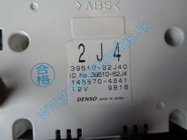panel na ovládanie klimatizácie na suzuki swift, 8J4/39510-62J40
