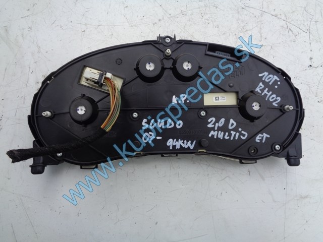 tachometer na fiat scudo II 2,0jtd, 9801642280