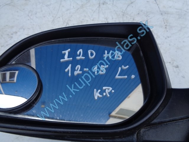 ľavé spätné zrkadlo na hyundai i20, manuálne, 87610-4P000