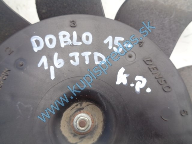 ventilátor chladiča na fiat doblo 1,6jtd, odpor, 896010100