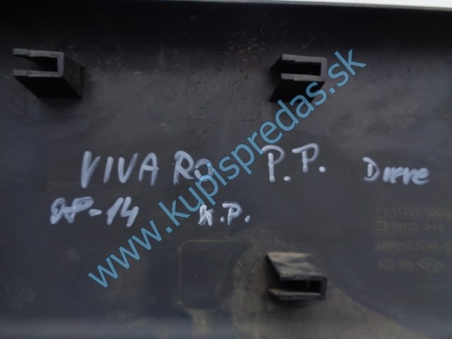 pravá predná oterová lišta na dvere na opel vivaro, 91165345, 8200036086