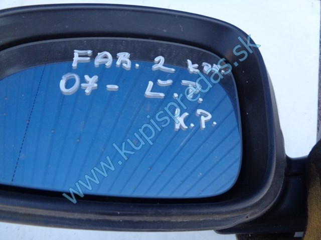ľavé spätné zrkadlo na škodu fábiu 2, elektrické, 5 pinov