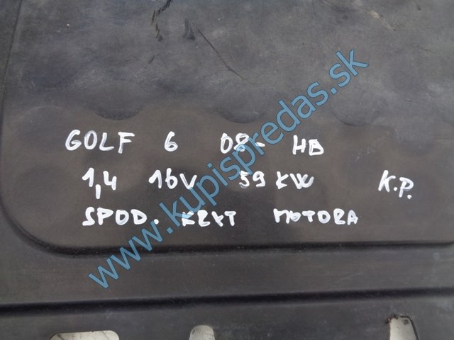 spodný kryt motora na vw volkswagen golf 6, 1K0825283AE