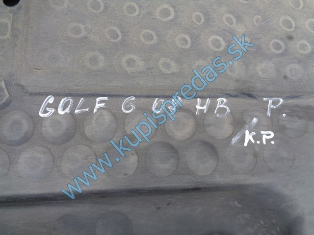 pravý spodný kryt na podvozok na vw volkswagen golf 6 HB, 1K0825202AR
