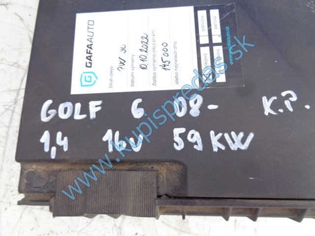 poistková skrinka na vw volkswagen golf VI 1,4 16V, 1K0937132F