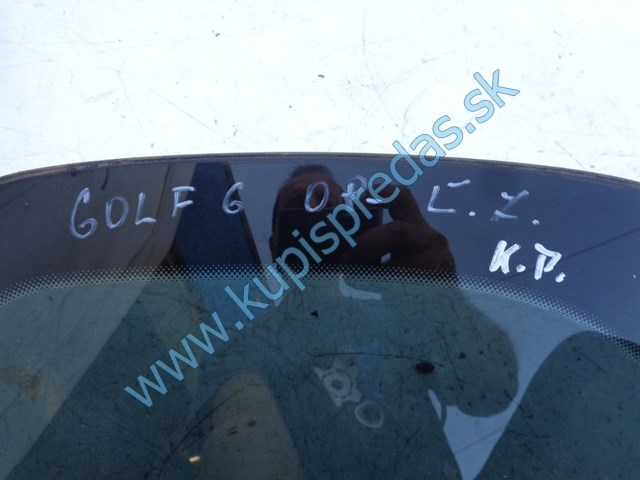 ľavé zadné sklo do dverí na vw volkswagen golf VI HB, 
