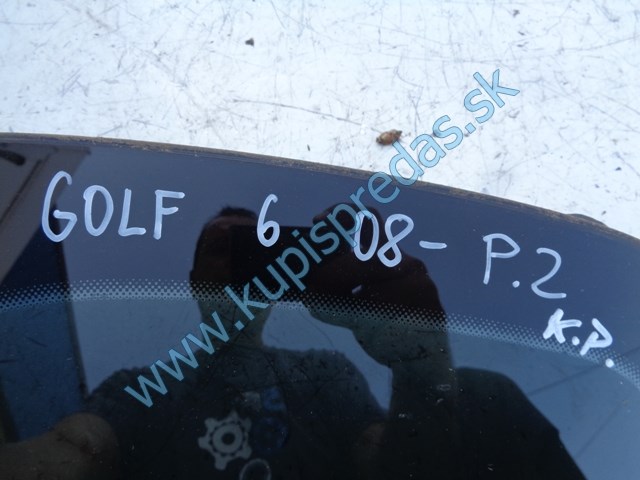pravé zadné sklo do dverí na vw volkswagen golf VI, 