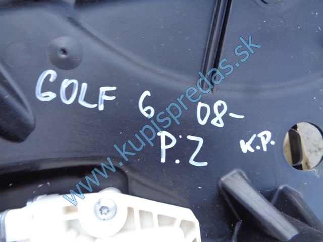 pravé zadné sťahovanie okna na vw volkswagen golf VI HB