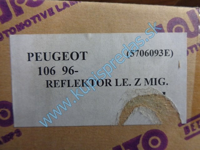 ľavé predné svetlo na peugeot 106, 96-, 5706093-E
