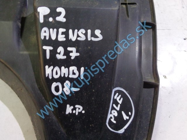 pravý zadný podblatník na toyotu avensis T27 kombi, 52591-05030