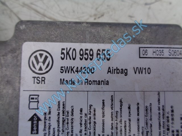 airbagy na vw volkswagen golf VI, prístrojová doska, 